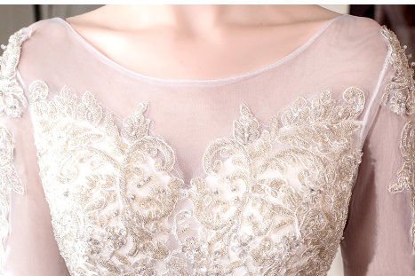 long sleeve wedding dress-374-002