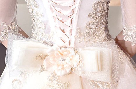 long sleeve wedding dress-374-003