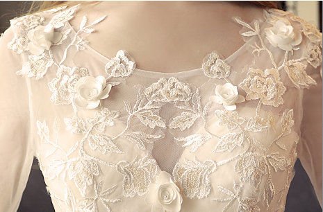 wedding dress long sleeve-340-002