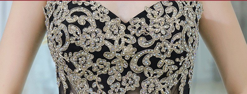 black evening gown 0511-02