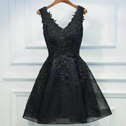 cocktail dress black-0402-03