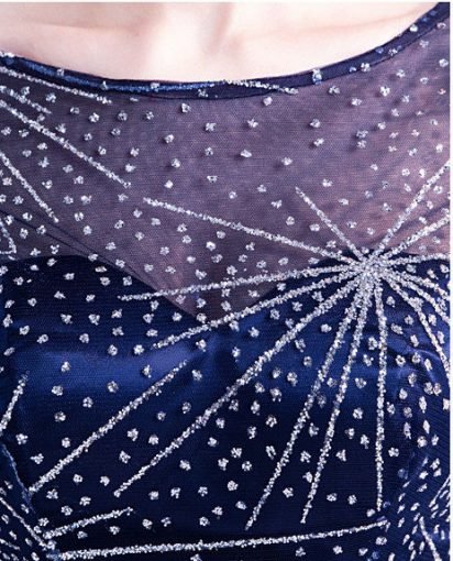 cocktail dress blue 0499-01
