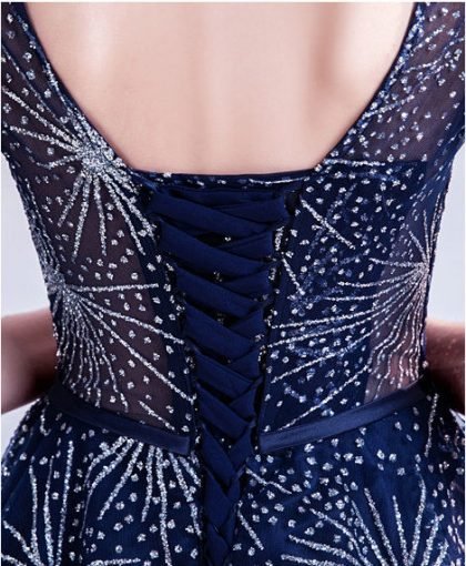 cocktail dress blue 0499-02