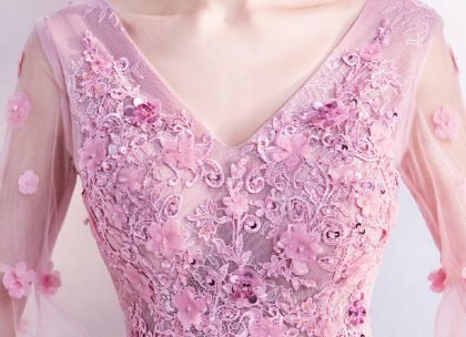 evening dress long sleeve 0501-09