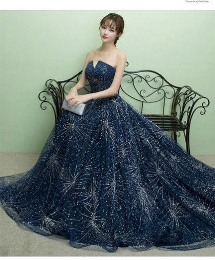 evening dress with train-0420-03