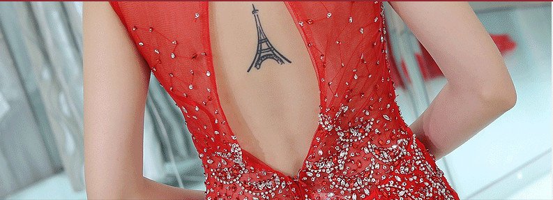 evening gown red 0510-08