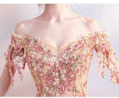 gold evening dress 0502-05