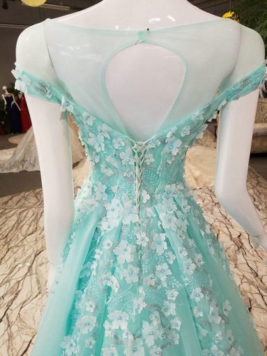 haute couture green dress 0491-05