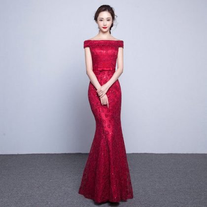 mermaid evening dress-0444-05