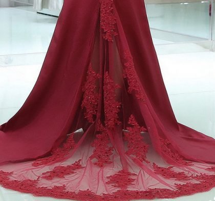 off shoulder evening gown 0522-01