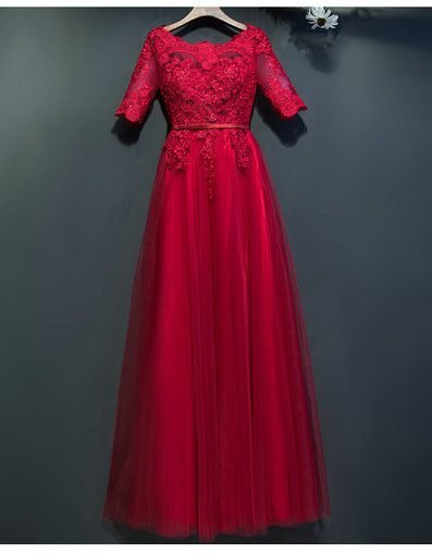 red evening dress-0422-01