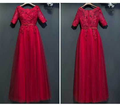 red evening dress-0422-02