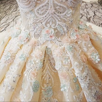 hand made lace bridal dress-0533-02hand made lace bridal dress-0533-02