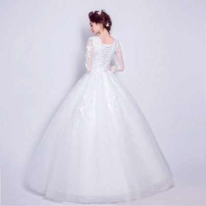 long sleeve wedding dress-0554-05