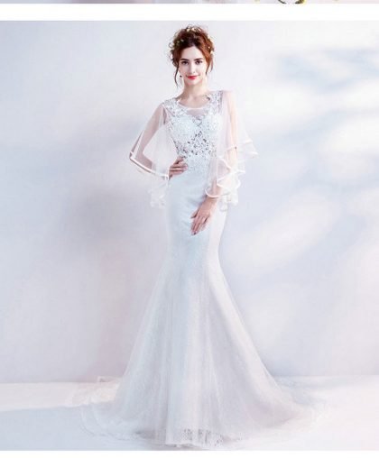 mermaid wedding dress-0543-07