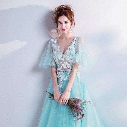 prom dress green-0564-05