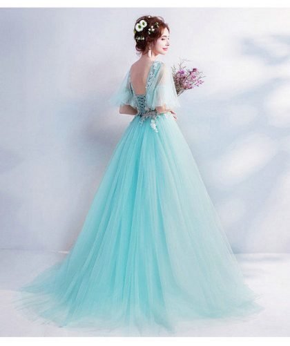 prom dress green-0564-10