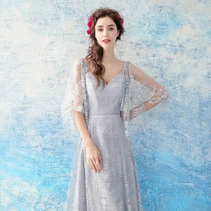 v neck prom dress-0563-07