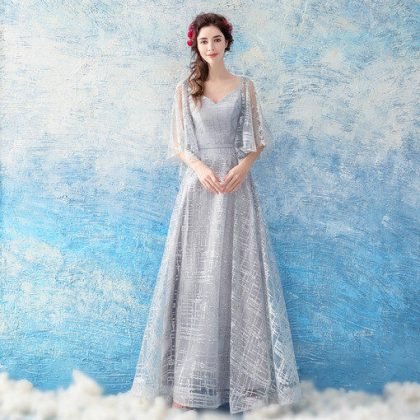 v neck prom dress-0563-08