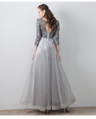aline prom dress grey-583-03
