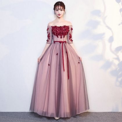 off shoulder prom dress-577-02