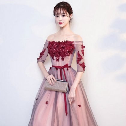 off shoulder prom dress-577-02