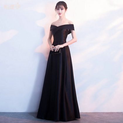 prom dress black-579-04