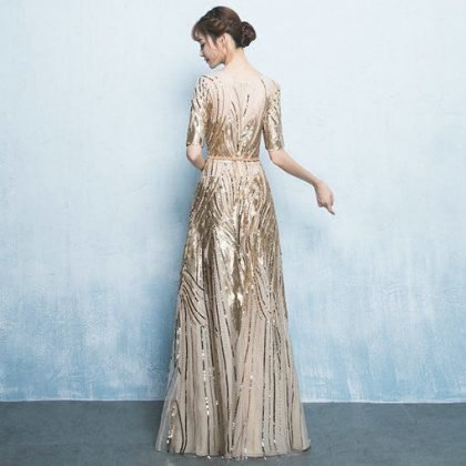 prom dress gold-586-02