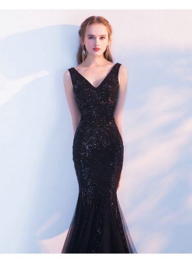 v neck prom dress-587-01