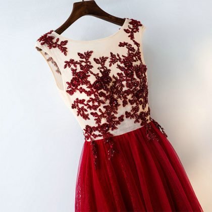 bridesmaid dress red 0669-05