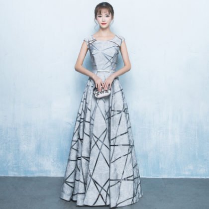 Silver party dress 0700-04