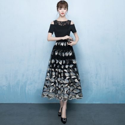 tea length dress 0701-01