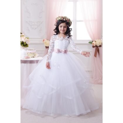 white flower girl dreses-0604-01