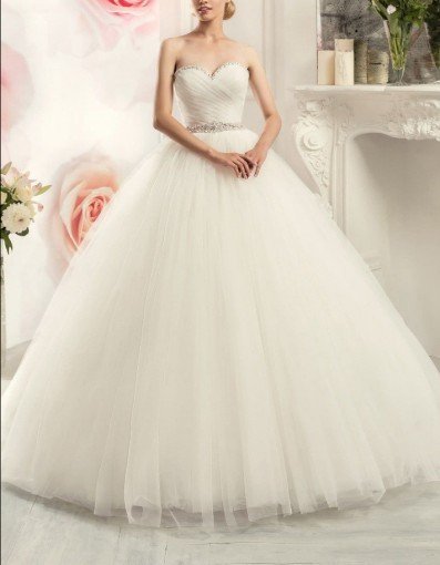 wedding dress strapless 0717-01