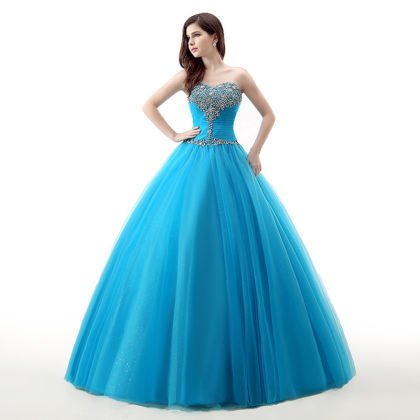strapless ball gown prom dress 781-08