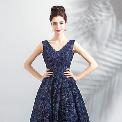 blue formal dress 0796-05