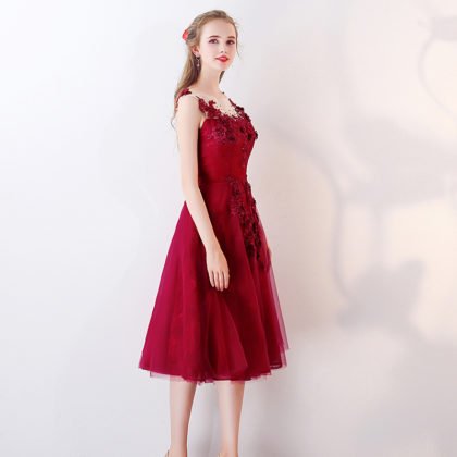 knee length cocktail dress 0808-03