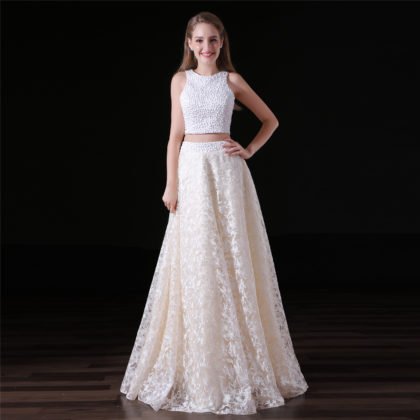 lace two piece prom dress-0836-01