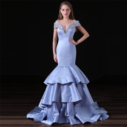 mermaid evening gown-0830-05