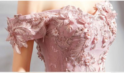 pink ball gown prom dress-0820-05