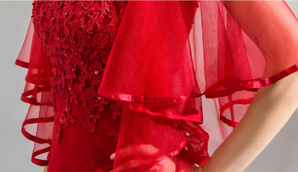 red mermaid prom dress-0821-02