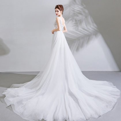 train wedding dress 0795-08