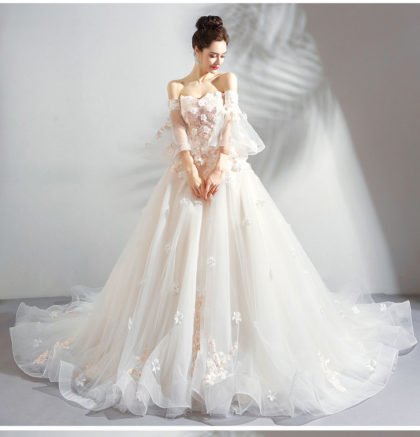 long train wedding dress-0890-09
