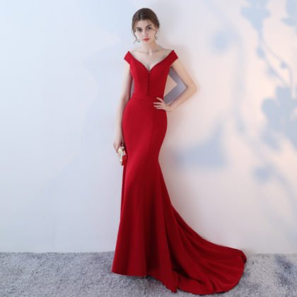 red formal dress-0865-02