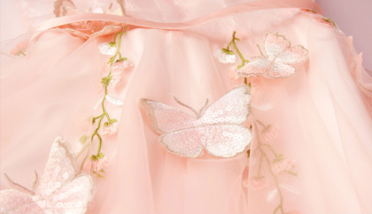 tea length pink prom dress-0893-03