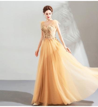 yellow prom dress-0896-06