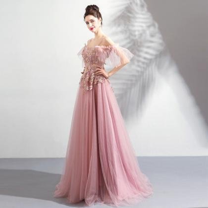 Spaghetti Strap prom dress 0922-05