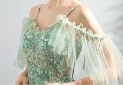 green prom dress 0920-01