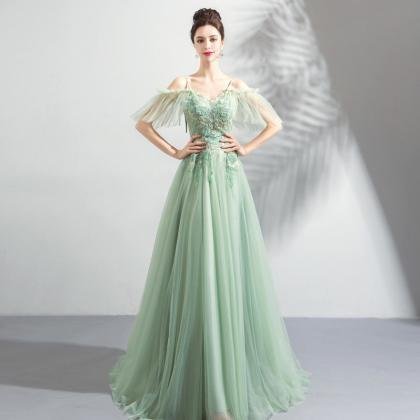 green prom dress 0920-04