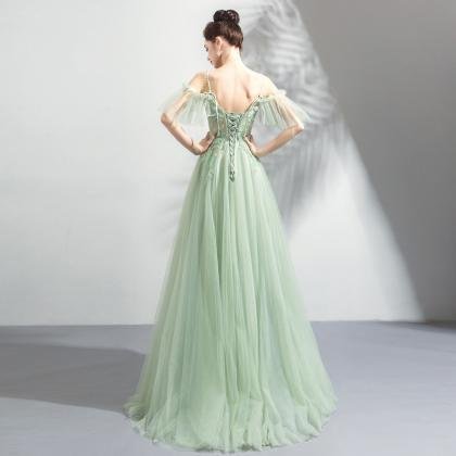 green prom dress 0920-05